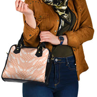 Apricot Mermaid Puakenikeni Maile Lei Shoulder Handbag