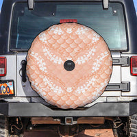 Apricot Mermaid Puakenikeni Maile Lei Spare Tire Cover LT01 Apricot - Polynesian Pride