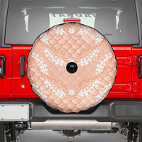 Apricot Mermaid Puakenikeni Maile Lei Spare Tire Cover LT01 - Polynesian Pride