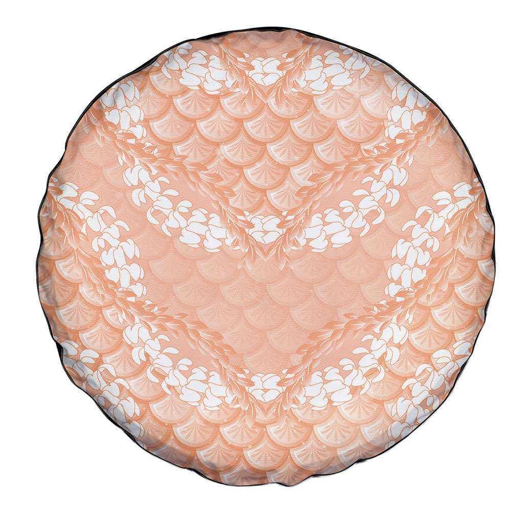 Apricot Mermaid Puakenikeni Maile Lei Spare Tire Cover LT01 - Polynesian Pride