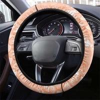 Apricot Mermaid Puakenikeni Maile Lei Steering Wheel Cover LT01 - Polynesian Pride