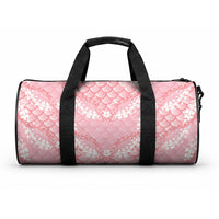 Soft Pink Mermaid Puakenikeni Maile Lei Duffle Bag LT01 One size Pink - Polynesian Pride