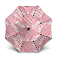 Soft Pink Mermaid Puakenikeni Maile Lei Umbrella