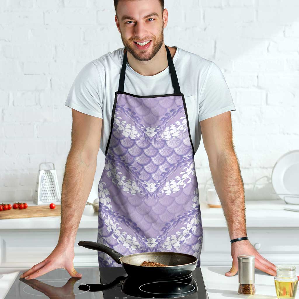 Lilac Mermaid Puakenikeni Maile Lei Apron