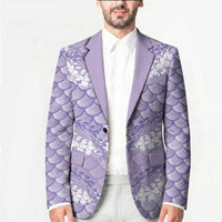 Lilac Mermaid Puakenikeni Maile Lei Blazer