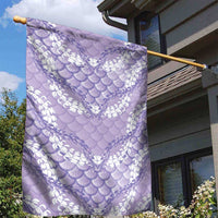 Lilac Mermaid Puakenikeni Maile Lei Garden Flag