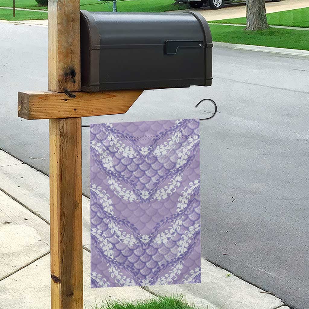 Lilac Mermaid Puakenikeni Maile Lei Garden Flag
