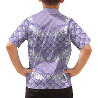 Lilac Mermaid Puakenikeni Maile Lei Hawaiian Shirt