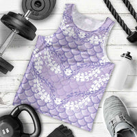 Lilac Mermaid Puakenikeni Maile Lei Men Tank Top