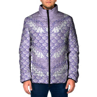 Lilac Mermaid Puakenikeni Maile Lei Padded Jacket