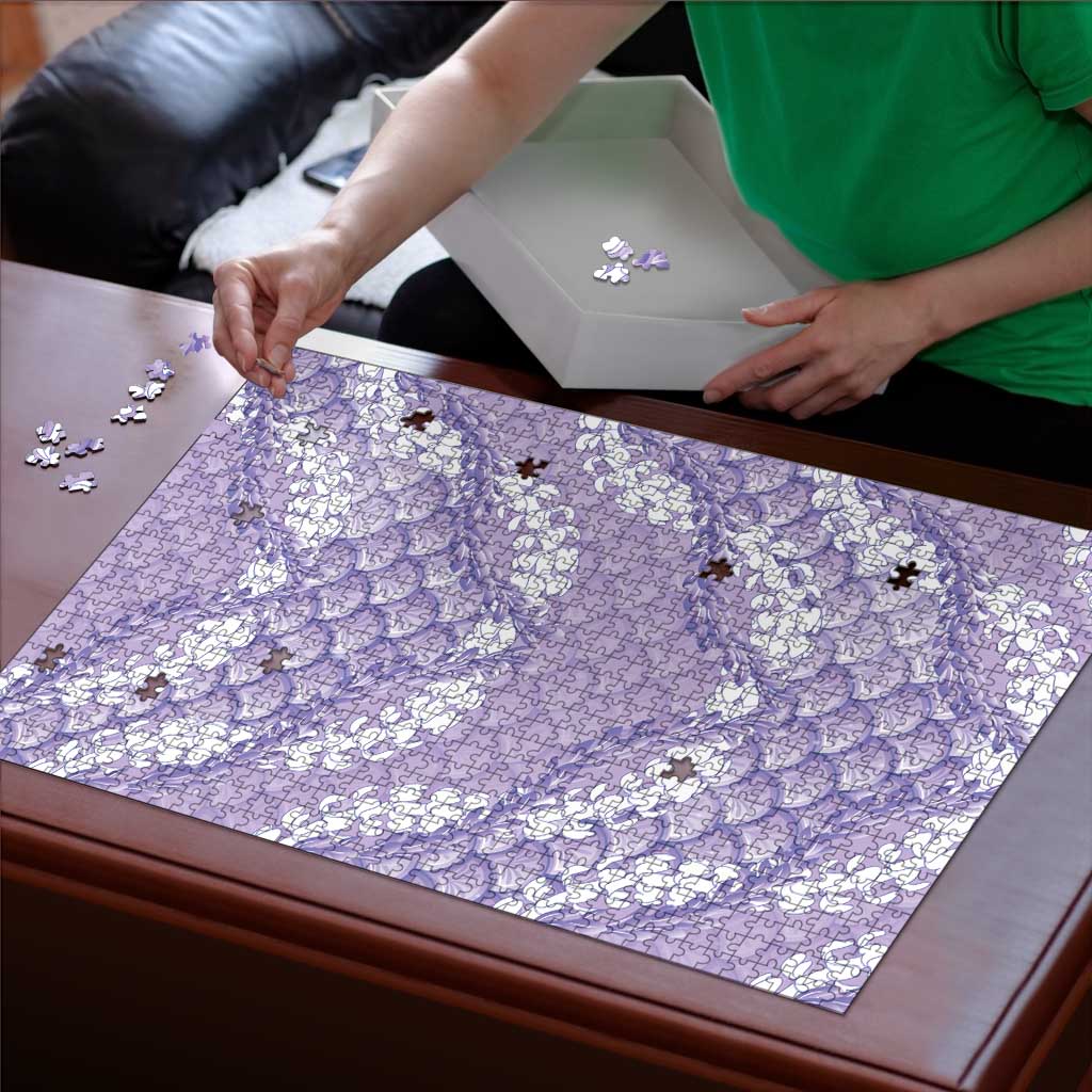 Lilac Mermaid Puakenikeni Maile Lei Puzzle