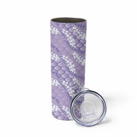 Lilac Mermaid Puakenikeni Maile Lei Skinny Tumbler LT01 - Polynesian Pride