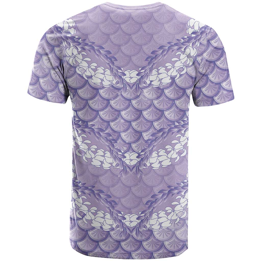 Lilac Mermaid Puakenikeni Maile Lei T Shirt