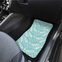 Light Turquoise Mermaid Puakenikeni Maile Lei Car Mats LT01 - Polynesian Pride