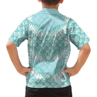 Light Turquoise Mermaid Puakenikeni Maile Lei Hawaiian Shirt LT01 - Polynesian Pride