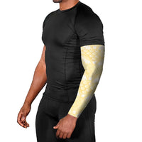 Pastel Yellow Mermaid Puakenikeni Maile Lei Arm Sleeves LT01 - Polynesian Pride