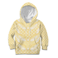 Pastel Yellow Mermaid Puakenikeni Maile Lei Kid Hoodie LT01 Hoodie Yellow - Polynesian Pride