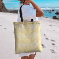 Pastel Yellow Mermaid Puakenikeni Maile Lei Tote Bag