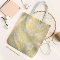 Pastel Yellow Mermaid Puakenikeni Maile Lei Tote Bag
