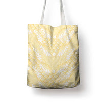 Pastel Yellow Mermaid Puakenikeni Maile Lei Tote Bag