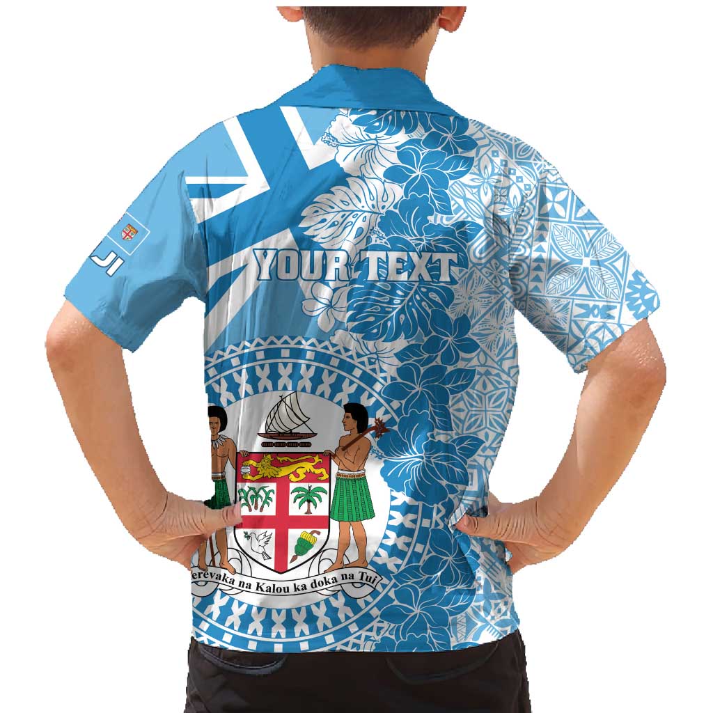 Personalised Fiji Day Family Matching Mermaid Dress and Hawaiian Shirt Fijian Map Hibiscus Tapa Pattern LT01 - Polynesian Pride