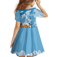Personalised Fiji Day Family Matching Off Shoulder Short Dress and Hawaiian Shirt Fijian Map Hibiscus Tapa Pattern LT01 - Polynesian Pride