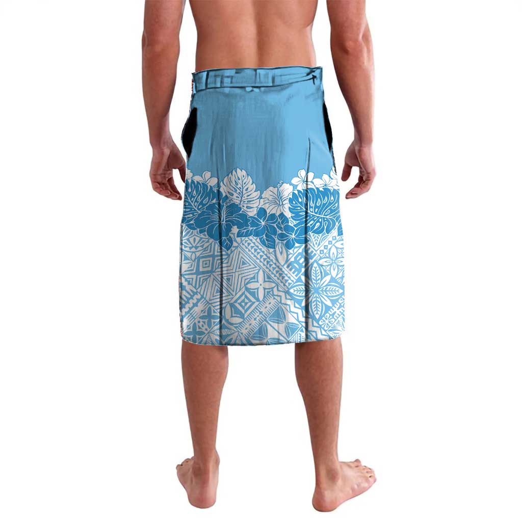 Personalised Fiji Day Lavalava Fijian Map Hibiscus Tapa Pattern LT01 - Polynesian Pride