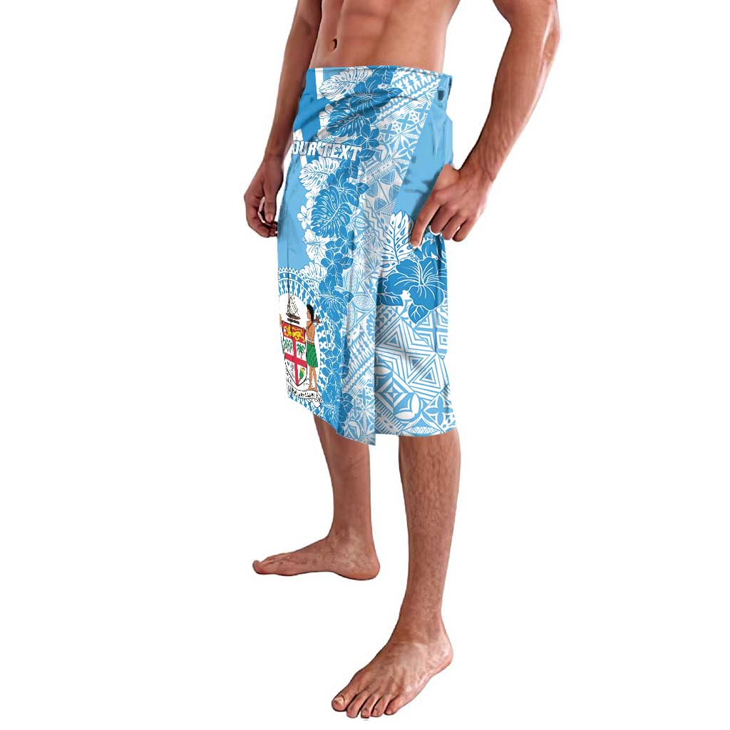 Personalised Fiji Day Lavalava Fijian Map Hibiscus Tapa Pattern LT01 - Polynesian Pride