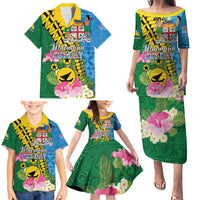 Personalised Malampa Fiji Day Family Matching Puletasi and Hawaiian Shirt Tropical Tapa Pattern LT01 - Polynesian Pride