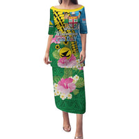 Personalised Malampa Fiji Day Family Matching Puletasi and Hawaiian Shirt Tropical Tapa Pattern LT01 Mom's Dress Art - Polynesian Pride