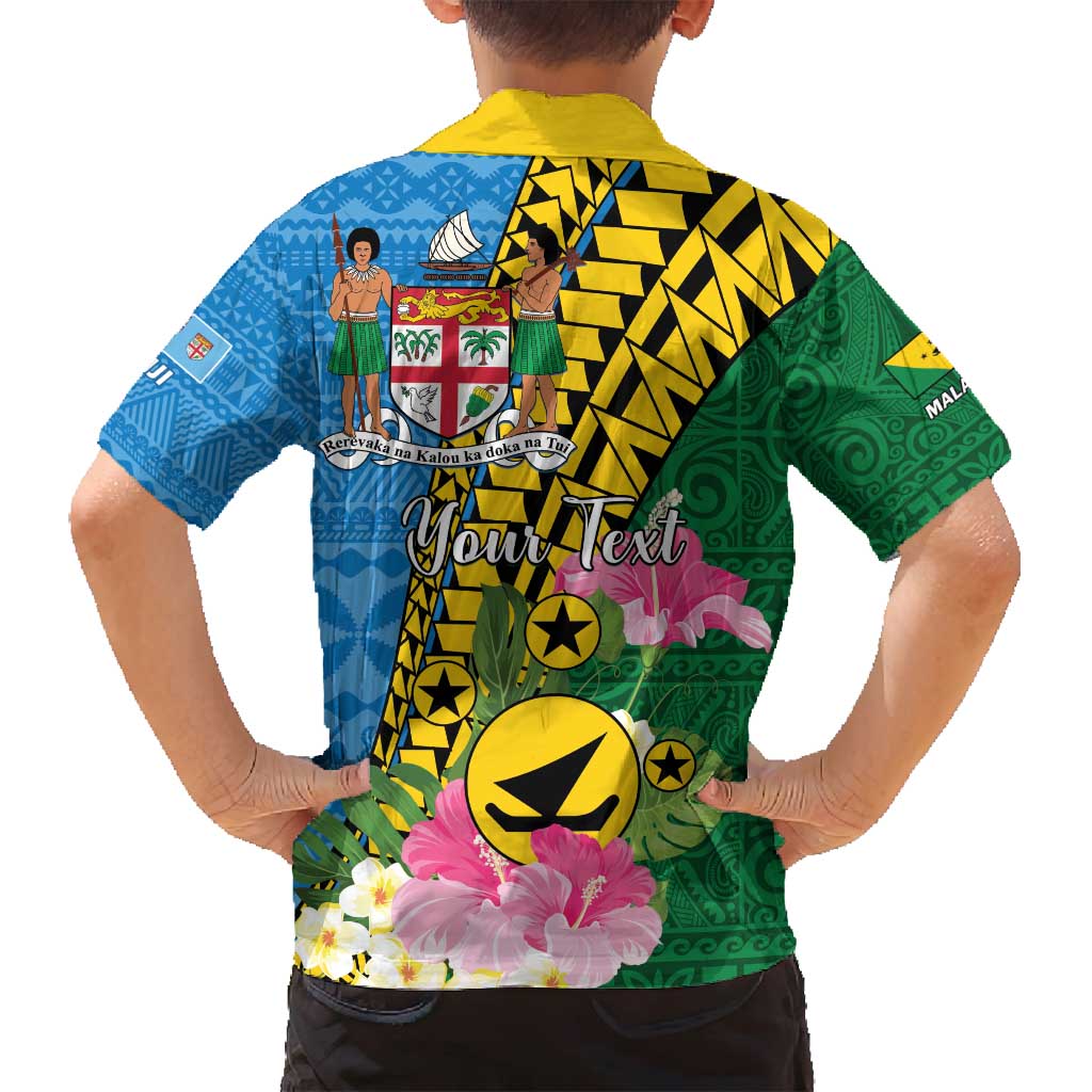 Personalised Malampa Fiji Day Family Matching Summer Maxi Dress and Hawaiian Shirt Tropical Tapa Pattern LT01 - Polynesian Pride