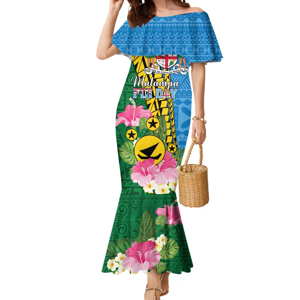Personalised Malampa Fiji Day Mermaid Dress Tropical Tapa Pattern LT01 Women Art - Polynesian Pride