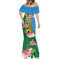 Personalised Malampa Fiji Day Mermaid Dress Tropical Tapa Pattern LT01 - Polynesian Pride
