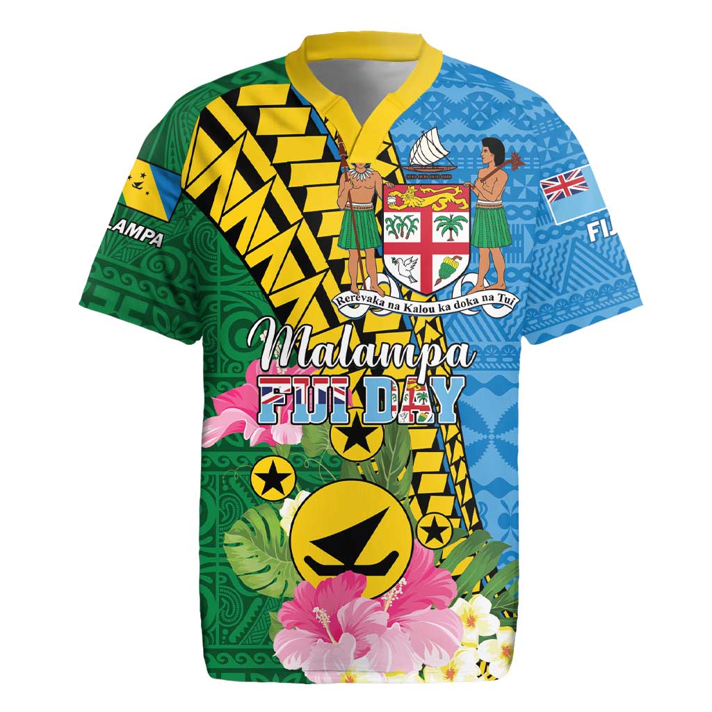 Personalised Malampa Fiji Day Rugby Jersey Tropical Tapa Pattern LT01 Art - Polynesian Pride