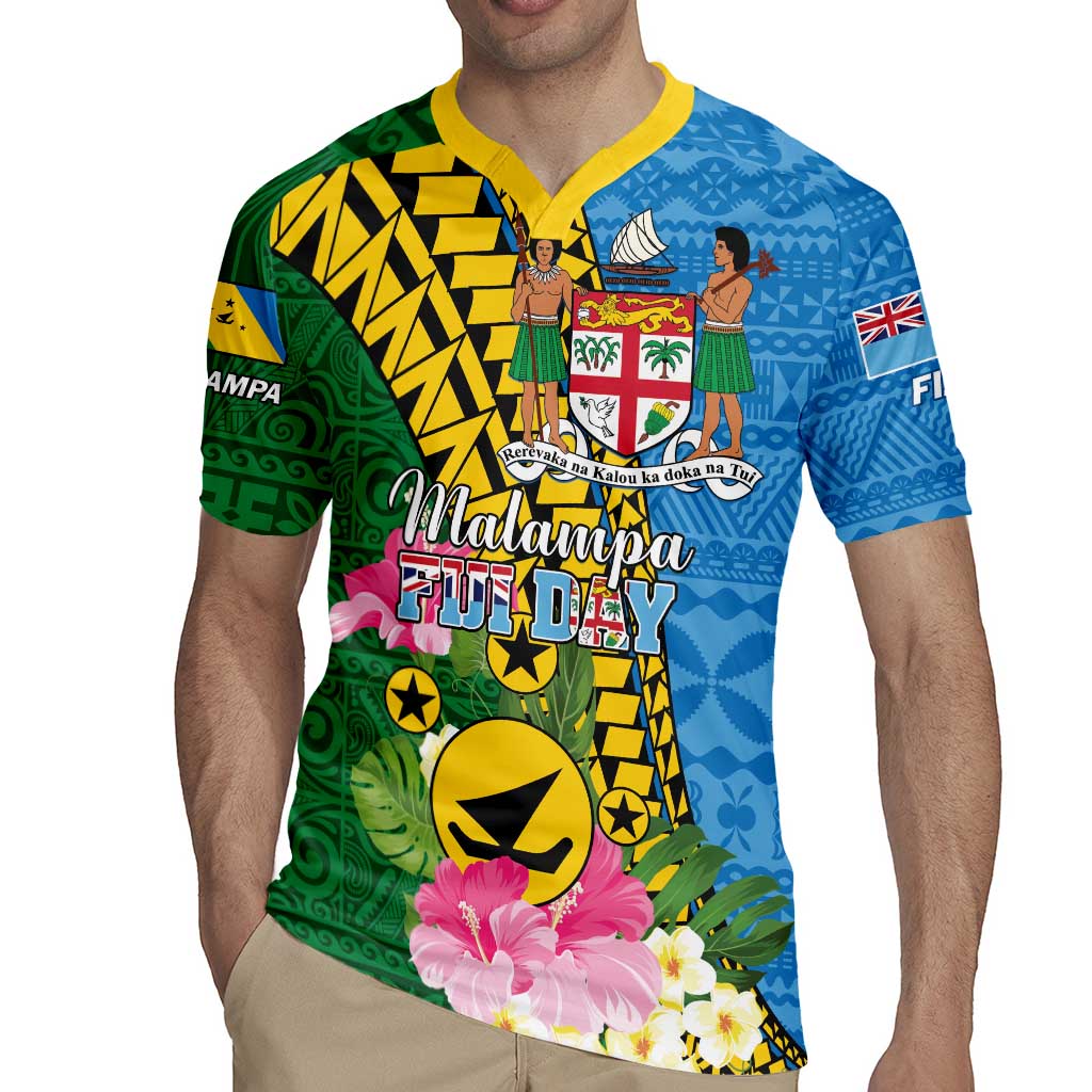 Personalised Malampa Fiji Day Rugby Jersey Tropical Tapa Pattern LT01 - Polynesian Pride