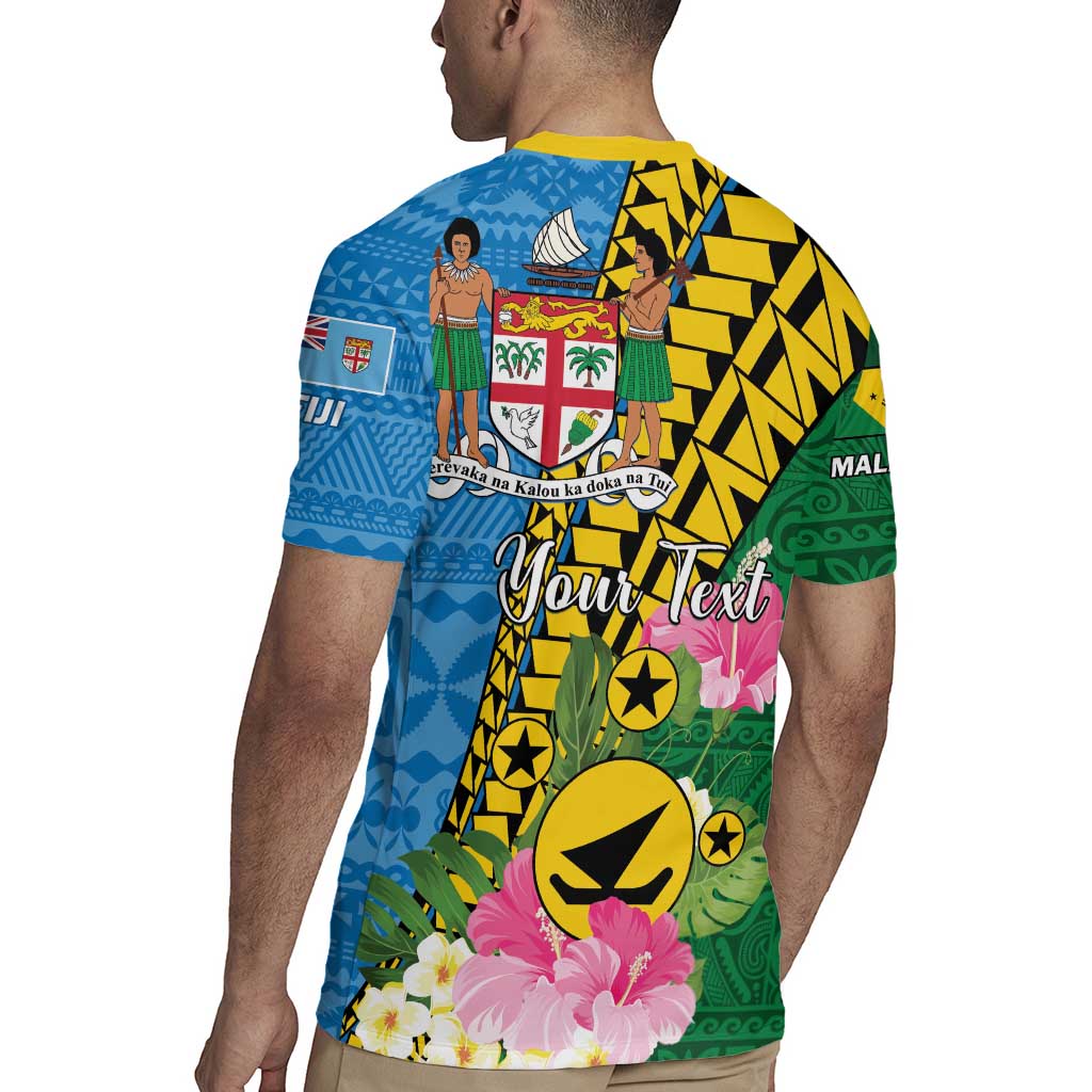 Personalised Malampa Fiji Day Rugby Jersey Tropical Tapa Pattern LT01 - Polynesian Pride