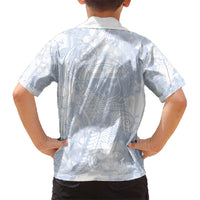 Samoa White Sunday Kid Hawaiian Shirt Plumeria Floral LT01 - Polynesian Pride
