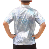 Samoa White Sunday Family Matching Mermaid Dress and Hawaiian Shirt Sweet Pastel Plumeria Floral LT01 - Polynesian Pride