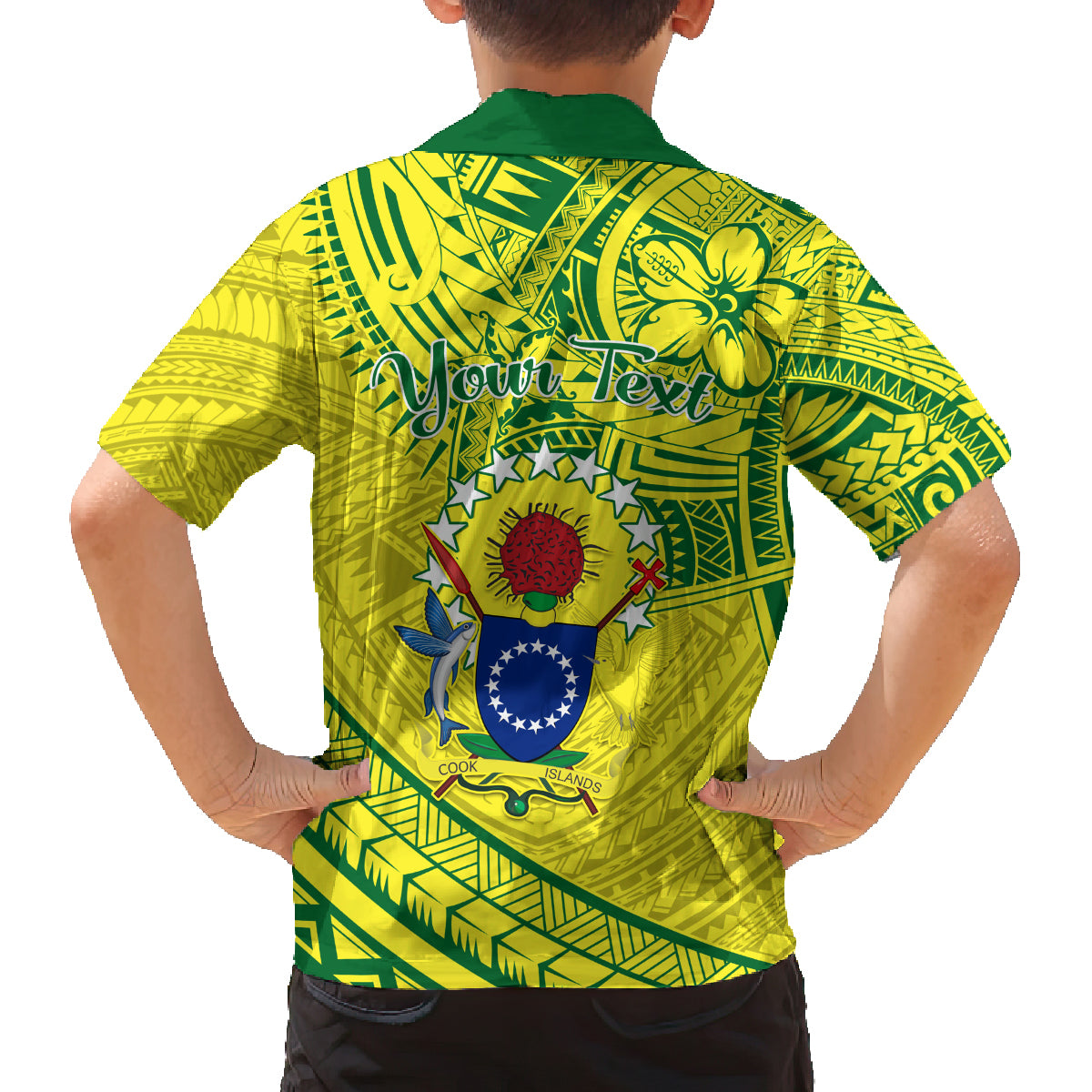 Kia Orana Cook Islands Family Matching Tank Maxi Dress and Hawaiian Shirt Turtle Yellow Green Polynesian Pattern LT01 - Polynesian Pride