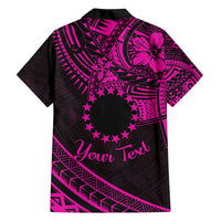 Kia Orana Cook Islands Family Matching Tank Maxi Dress and Hawaiian Shirt Circle Stars With Floral Pink Pattern LT01 - Polynesian Pride