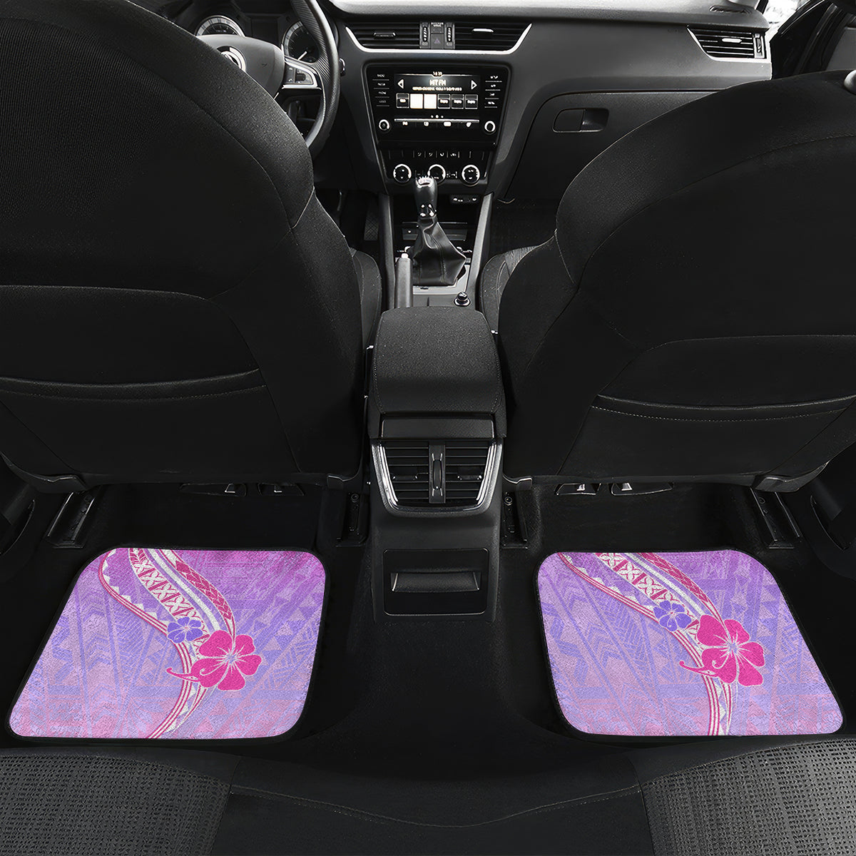Polynesian Shark Valentine Car Mats Sweet Unique Version