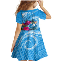 Yap Day Family Matching Mermaid Dress and Hawaiian Shirt Nam nu Waqab Tropical Flower LT01 - Polynesian Pride