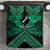 Personalised Aotearoa Matariki Bedding Set Green Fern Maori Poutama