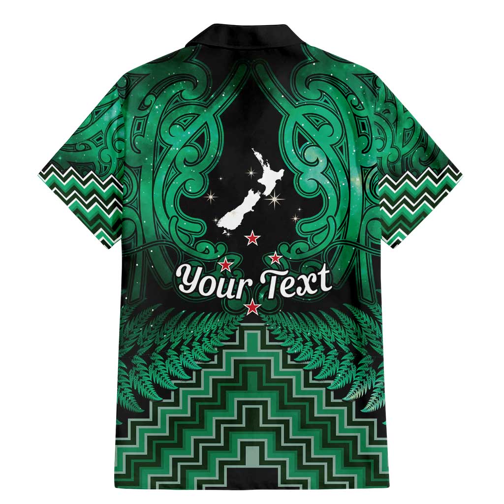 Personalised Aotearoa Matariki Family Matching Mermaid Dress and Hawaiian Shirt Green Fern Maori Poutama LT01 - Polynesian Pride