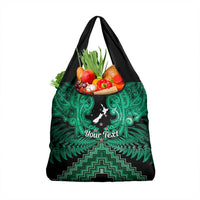 Personalised Aotearoa Matariki Grocery Bag Green Fern Maori Poutama LT01 1-pack One Size Green - Polynesian Pride