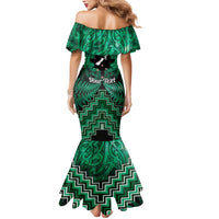 Personalised Aotearoa Matariki Mermaid Dress Green Fern Maori Poutama LT01 - Polynesian Pride