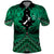 Personalised Aotearoa Matariki Polo Shirt Green Fern Maori Poutama