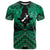 Personalised Aotearoa Matariki T Shirt Green Fern Maori Poutama