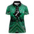 Personalised Aotearoa Matariki Women Polo Shirt Green Fern Maori Poutama