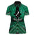Personalised Aotearoa Matariki Women Polo Shirt Green Fern Maori Poutama